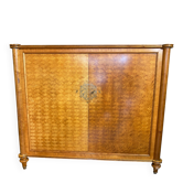 Jules Leleu–Armoire basse modèle Présidentiel, 1955–Marqueterie sycomo