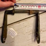 Brass door handles and plates