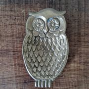 Vide poche hibou en laiton