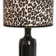 Lampe grès et imprimé léopard