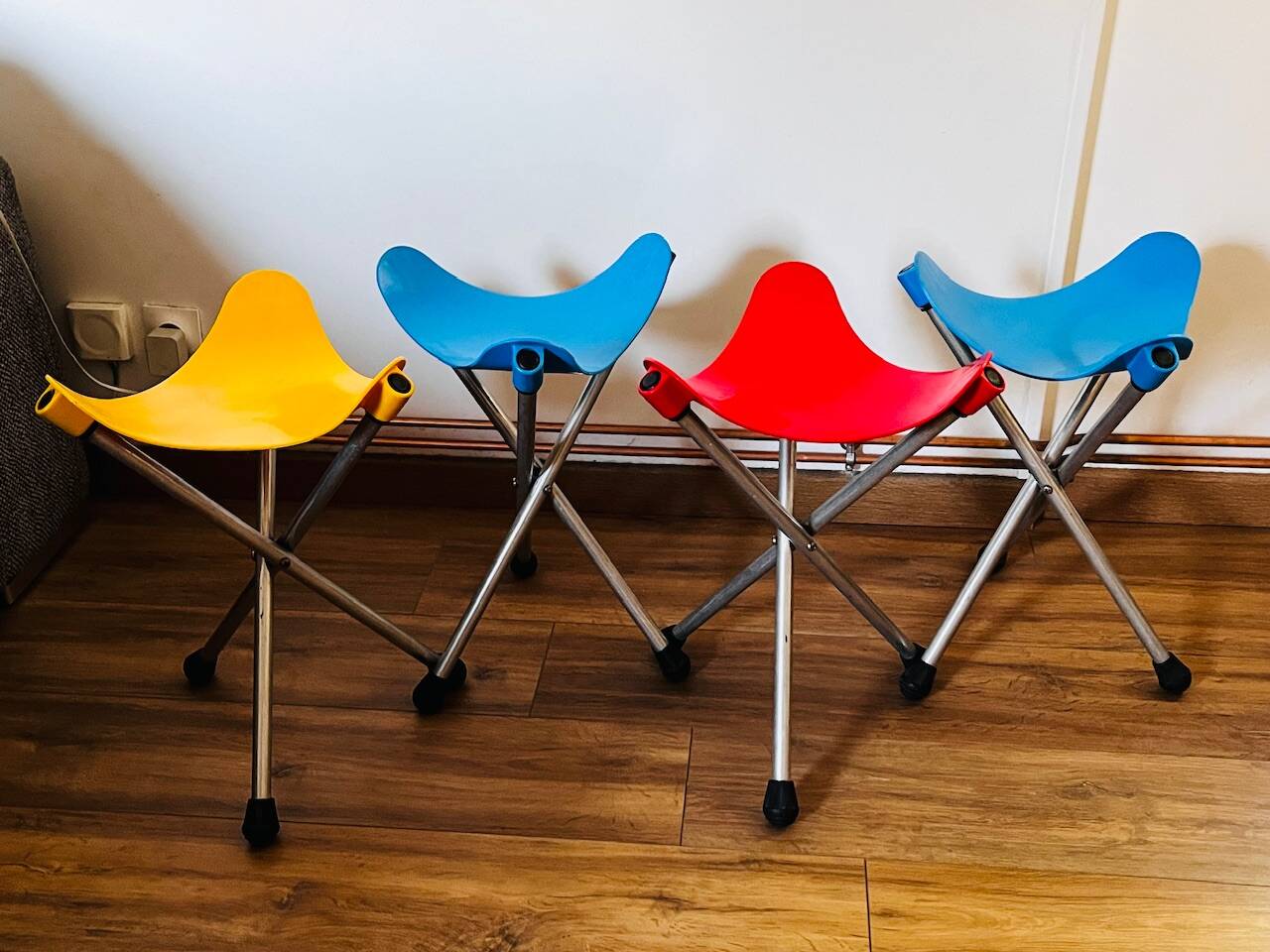 Set of 4 LALLEMAND stools