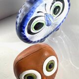 Vintage Handmade Ceramic Owls