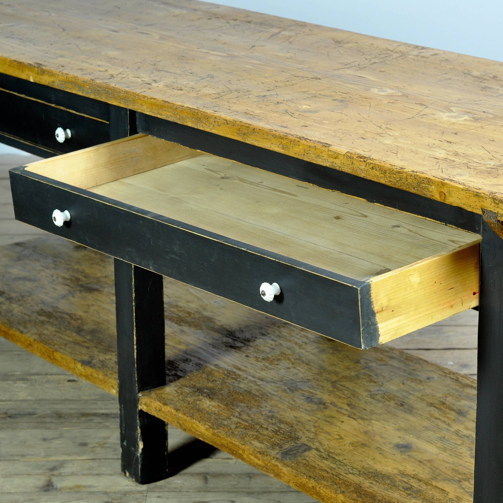 Pine kitchen/ prep table , circa 1920