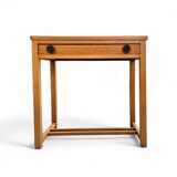 Solid oak side table 1970s  Width 60 Depth 40 Height 64 cm