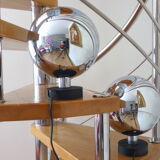 Pair of spherical table lamps circa 1970