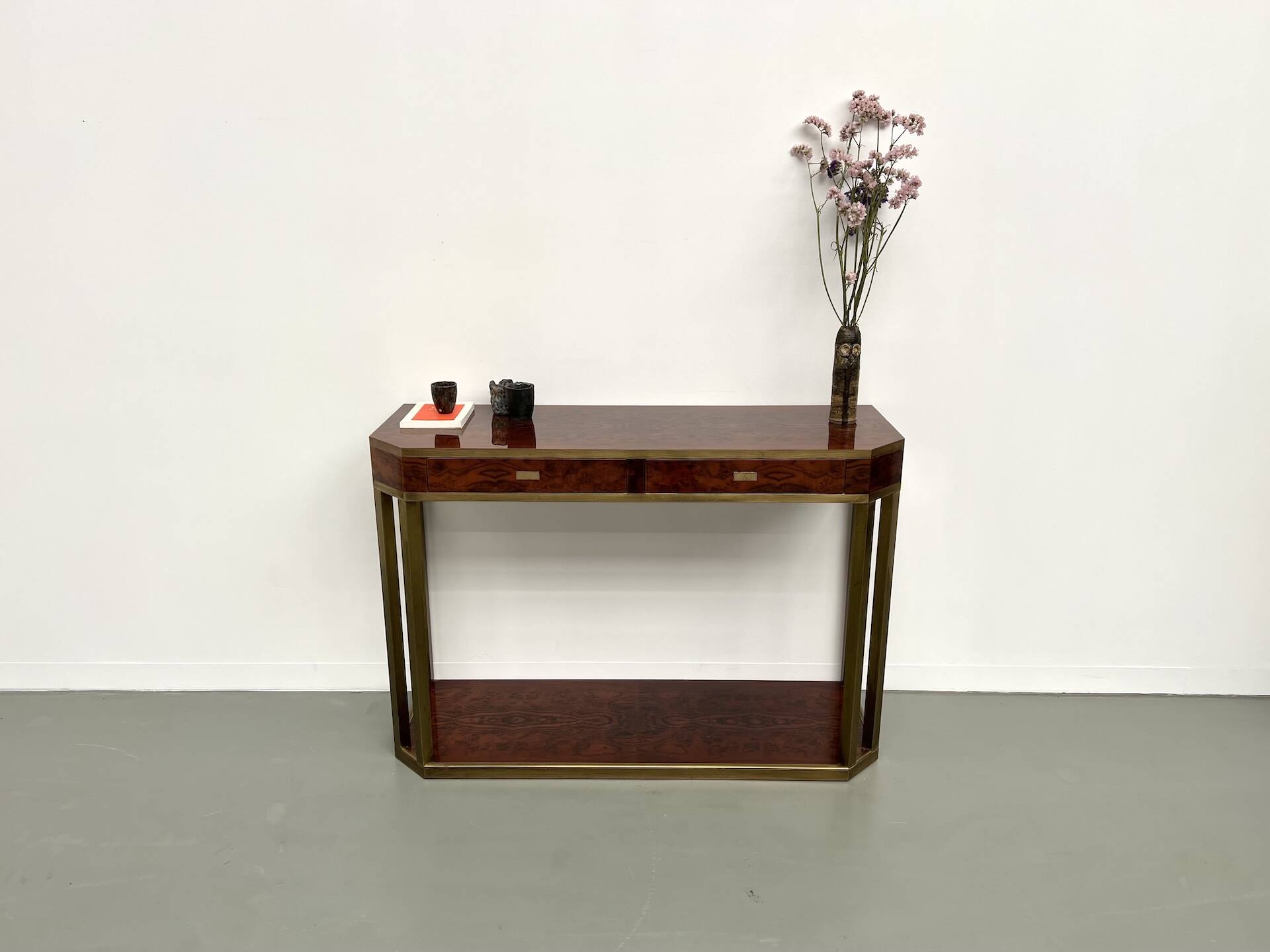 Jean-Claude Mahey lacquered console table