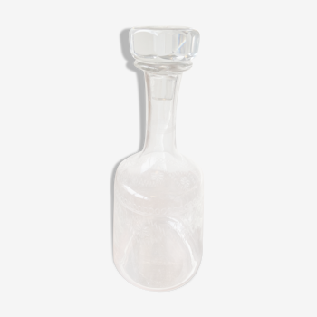 Chiseled glass carafe