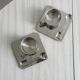 2 stainless steel espresso cups with tray and spoon