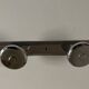 chrome Art Deco bathroom coat hook 57cm
