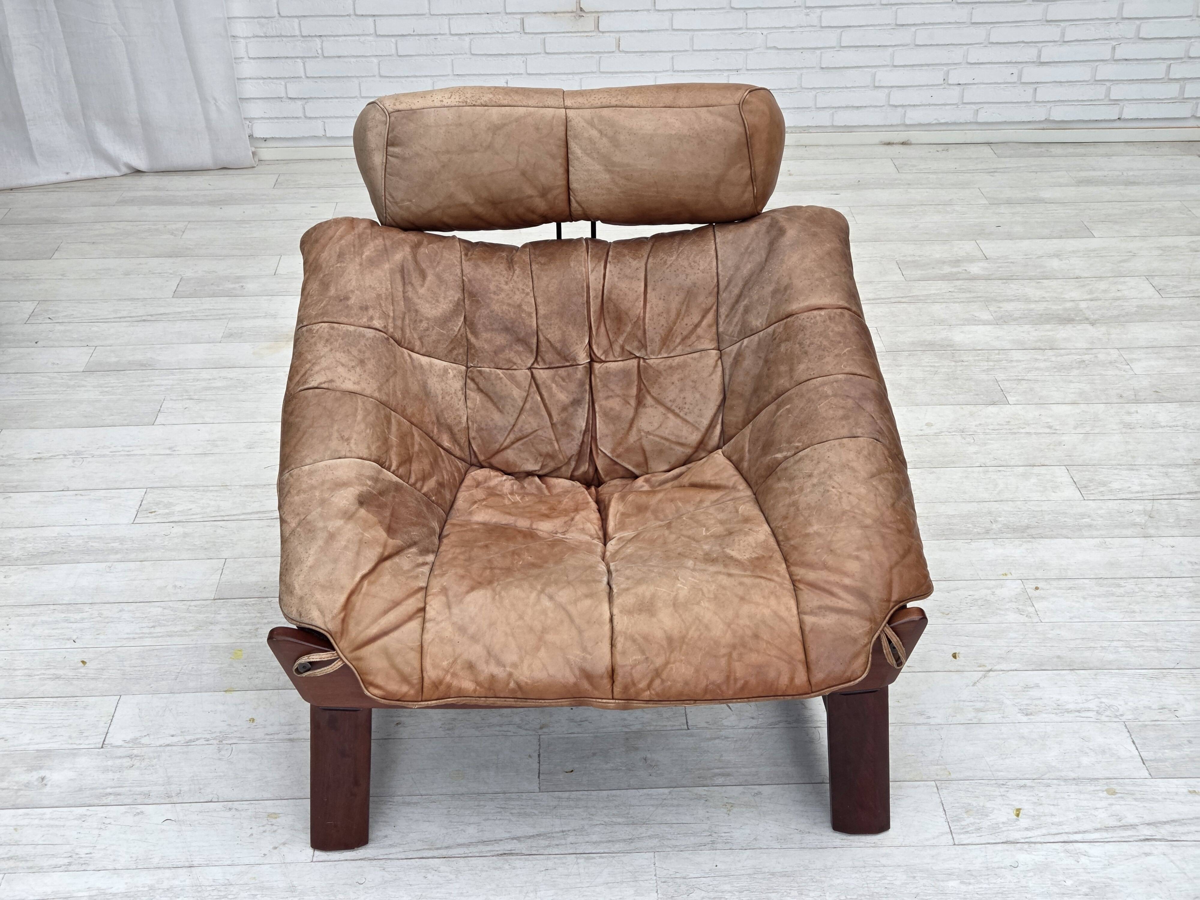 1970s, Norwegian design by Jan Erik Lindgren, armchair model "Amazon".