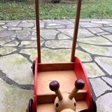 Antique toy with wheels child