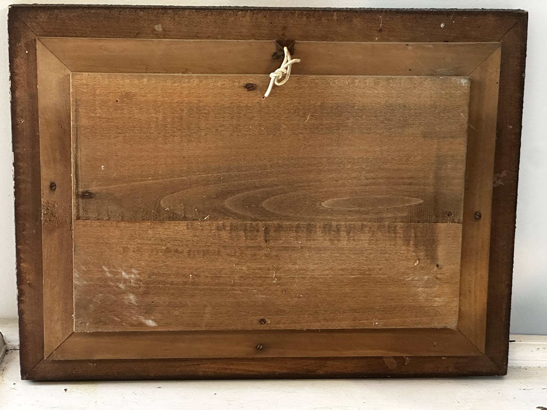 Pyrographed Alpine Table - Mid-Century Folk Art - Chalet Atmosphere