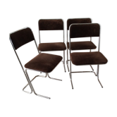 Series of 4 Gastone Rinaldi chairs from the 70s