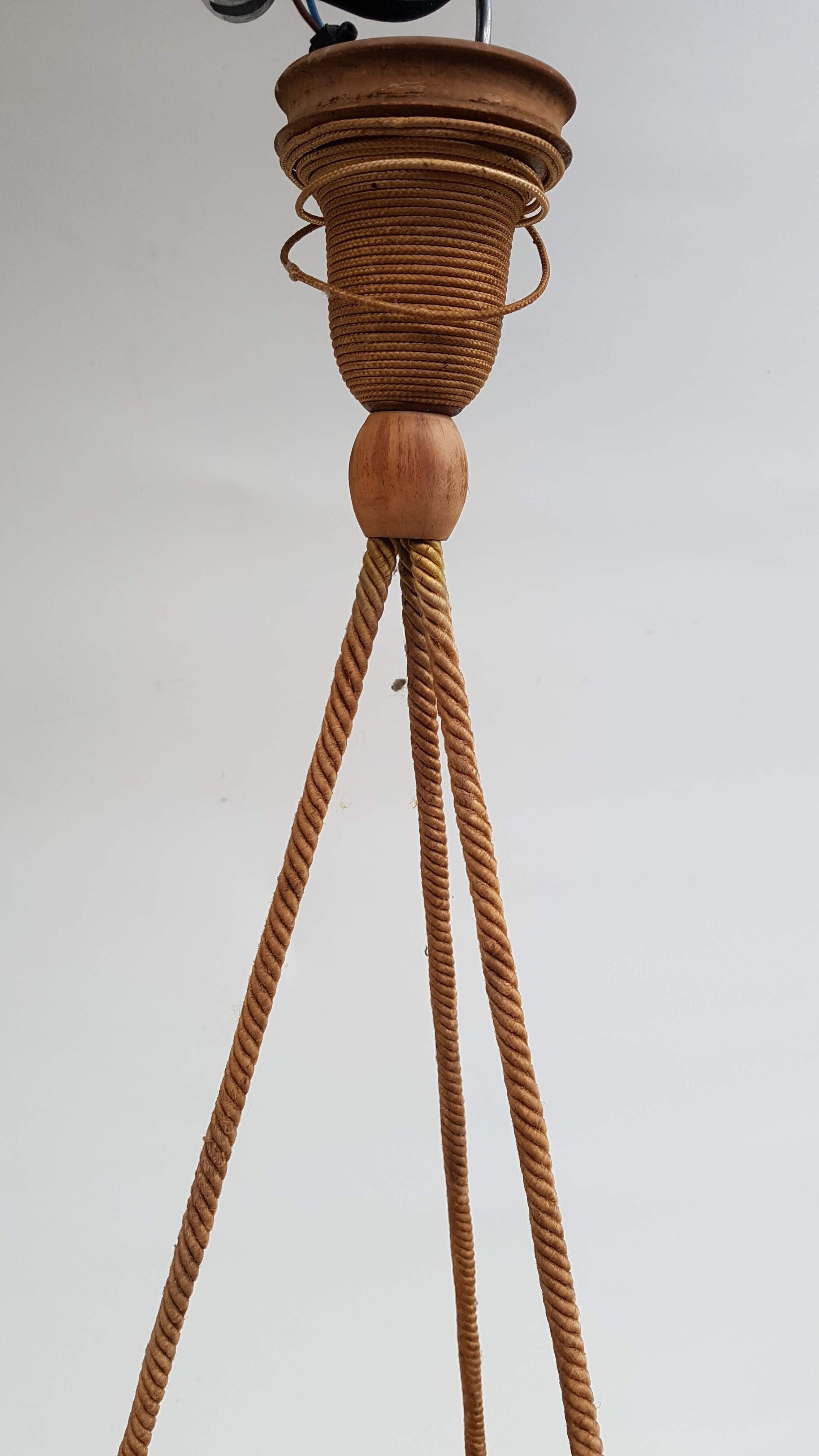 Daum Nancy suspension in marmorean glass, 1920s