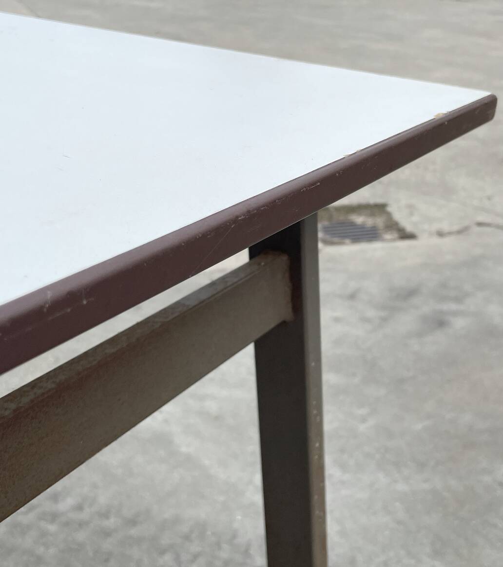 XXL industrial desk, minimalist design from the 50s