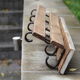 Old workshop coat hanger at 4 patères