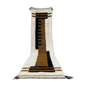 Tapis de passage en laine pure fait main traditionnelle taille 75/300 cm