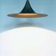 Postmodern Witch Hat Gold Pendant Lamp, 1980s