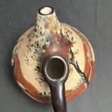 Ciboure pot-bellied pitcher signed Monique Ordoqui circa 1970