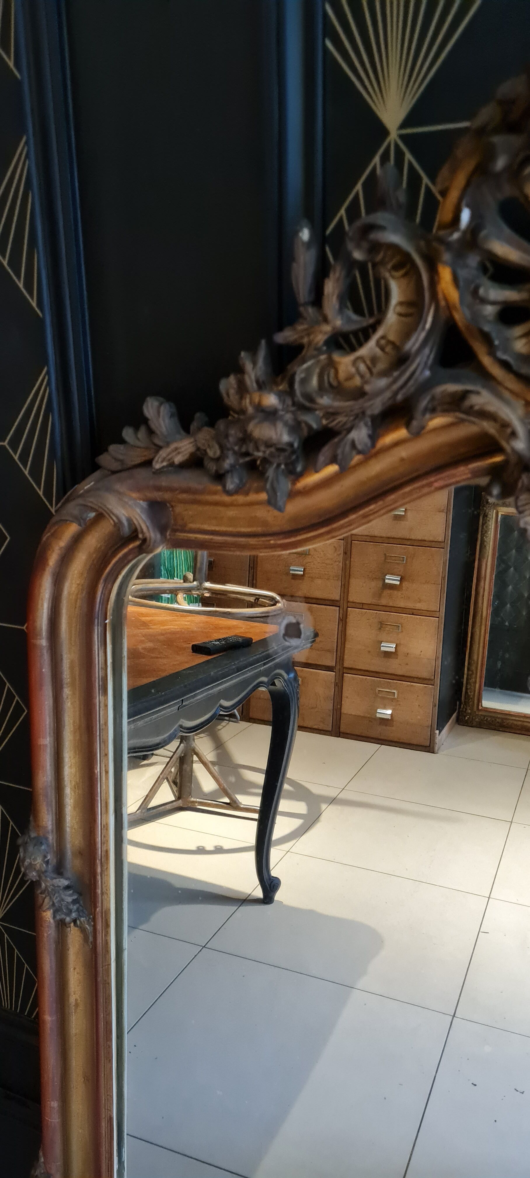 Louis XV style mirror - 137x81cm