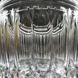 Vase / Bucket with champagne molded glass / vintage