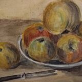 Still life with apples