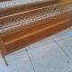 Lit bébé vintage bois et rotin année 60 enfant