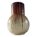 Vintage glazed terracotta vase