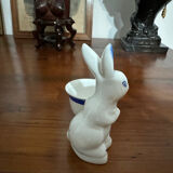 Coquetier lapin porcelaine