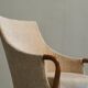 Mid-Century armchair in wool and beech, 1950s