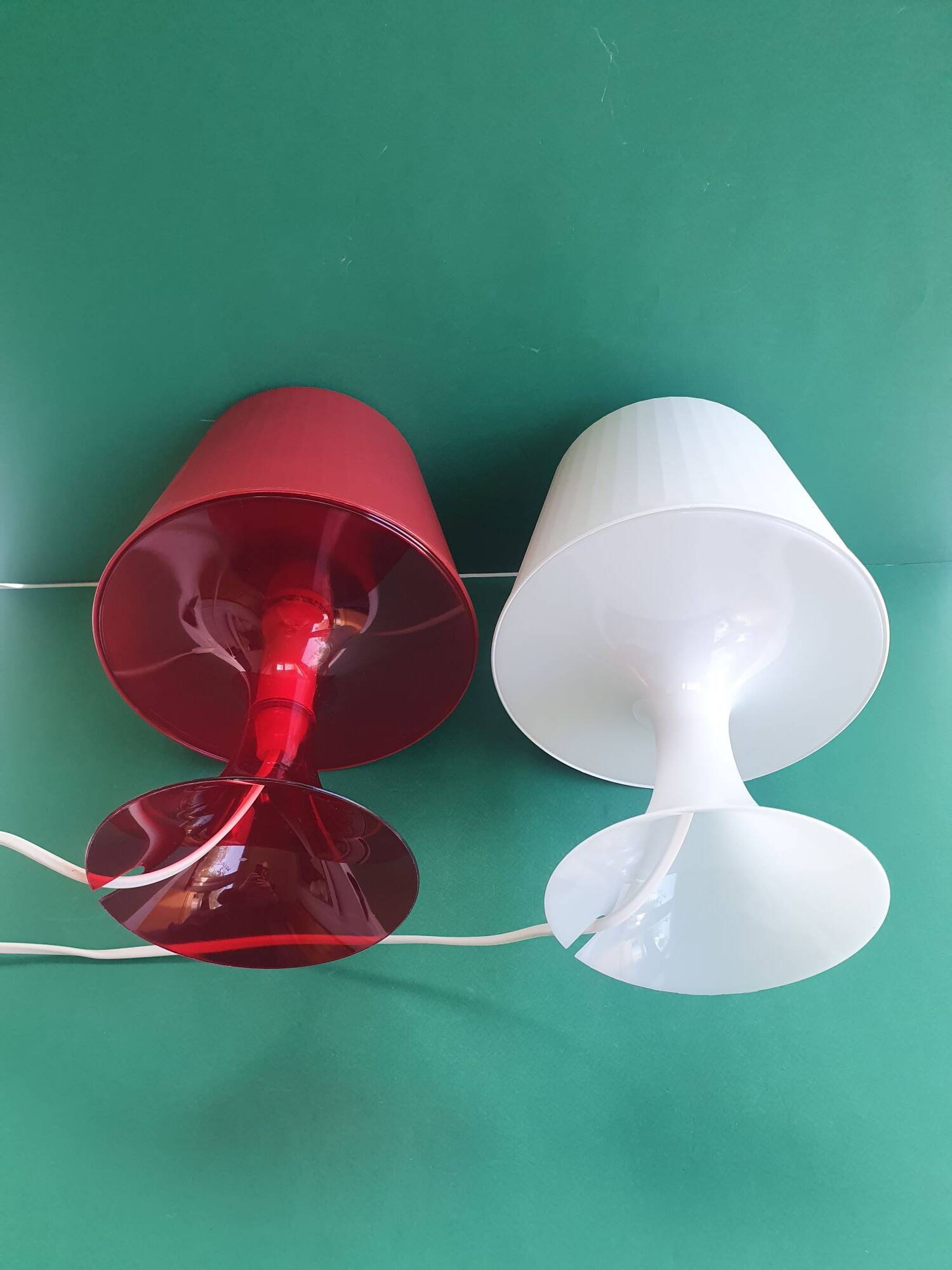 Pair of Ikea table lamps designed by Magnus Eleback and Carl Ojerstom