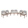 Mid-Century Teak Ella Dining Chairs by Arne Vodder for Vamo Sønderborg, Denmark, 1960s, Set of 6