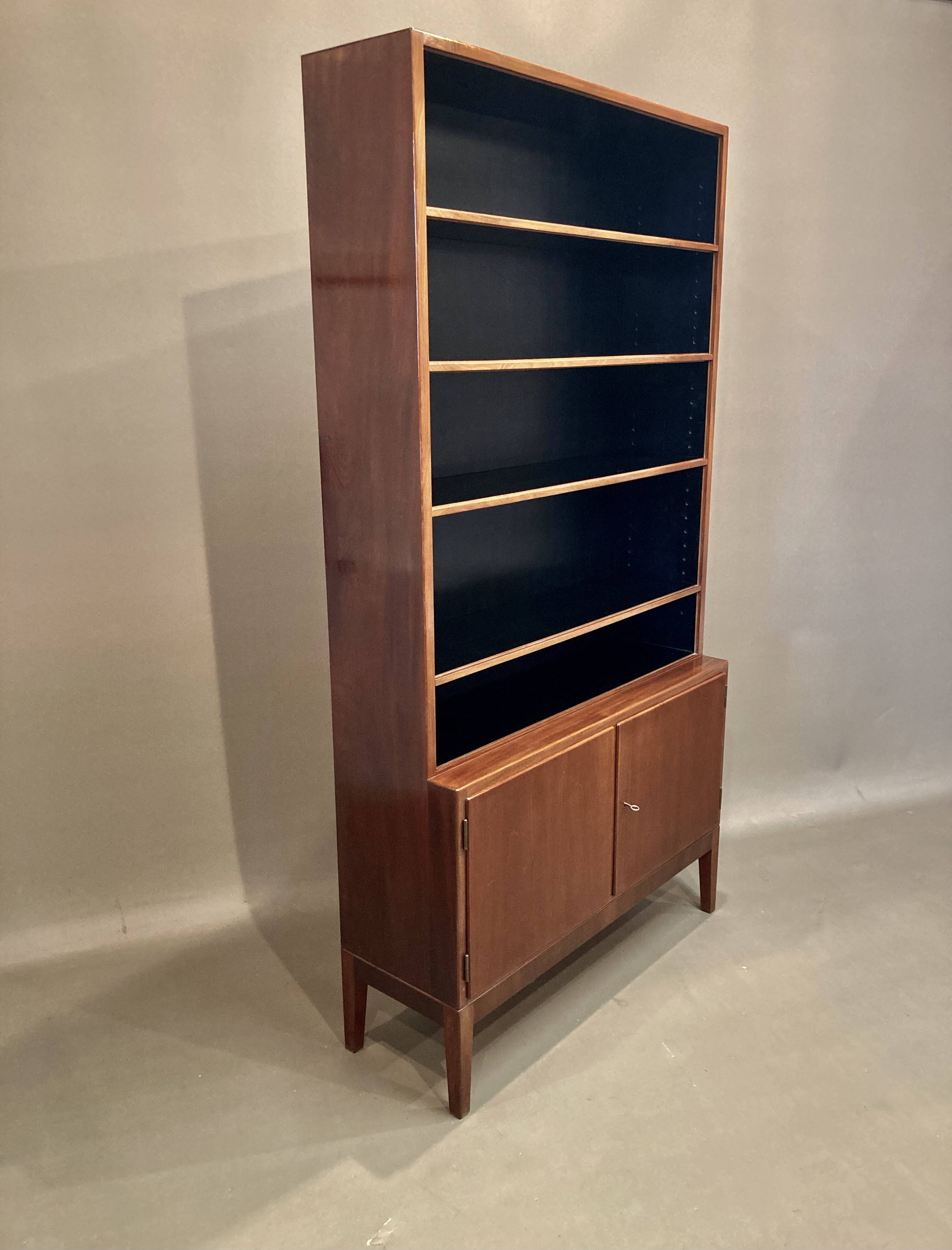 Large modular bookcase Scandinavian design 1950.