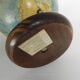 Paper mache globe on wooden base, 1960s