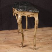 Console italienne laquée et dorée, 20e siècle