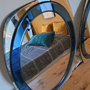 Pair of vintage italian mirrors from the 70s – attributed to cristal art