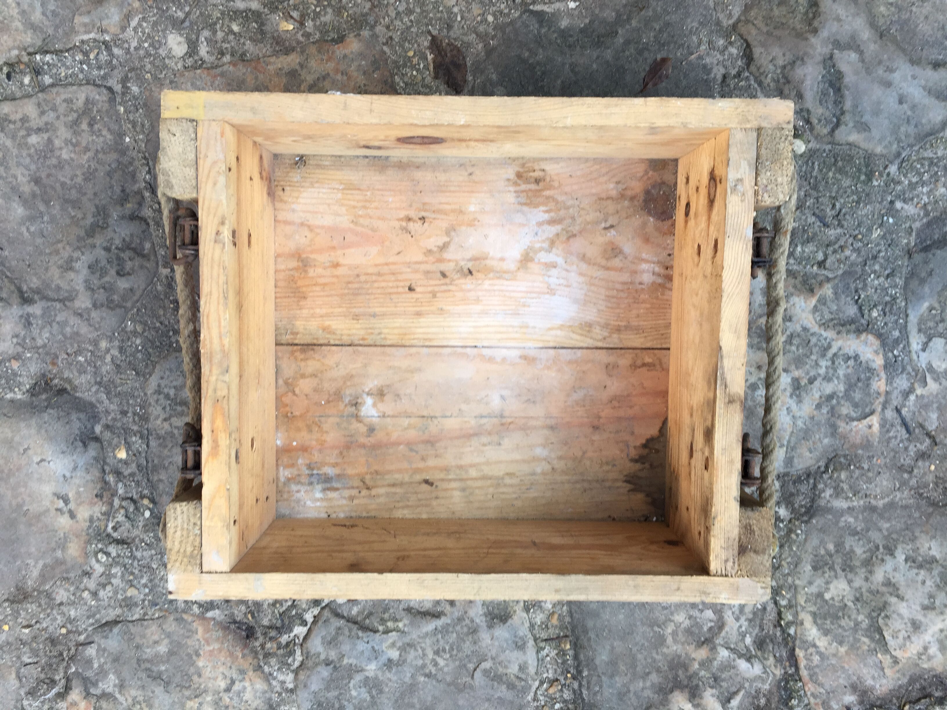 Wooden military crate