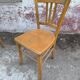 Set of 4 authentic Luterma bistro chairs in beech wood in their original condition