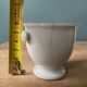 Lot de 5 coquetiers anciens en porcelaine blanche