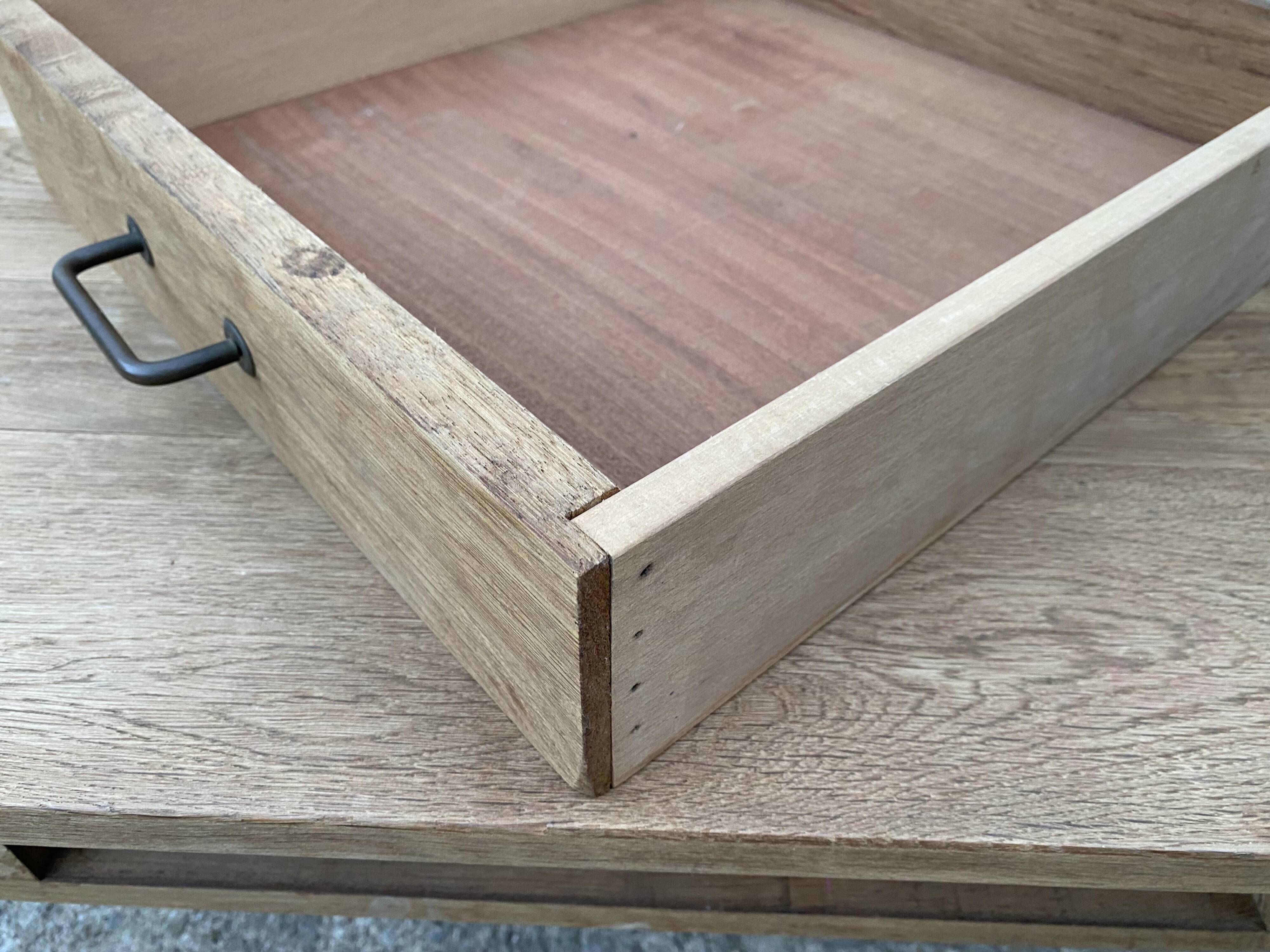 Rustic Farmhouse Coffee Table with 1 Drawer 1950