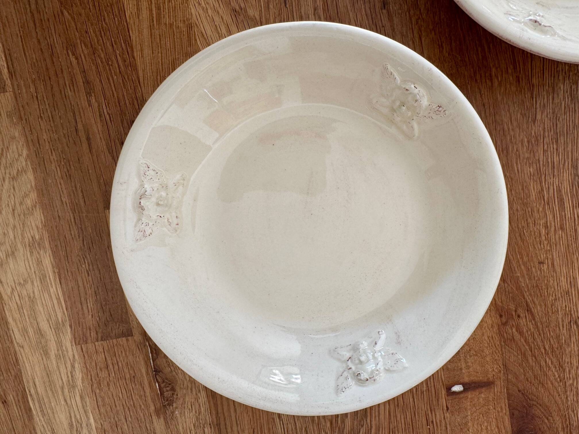 2 antique plates, for soup or porridge