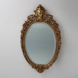 20th Century Baroque Louis XV-Style Metal Mirror, France