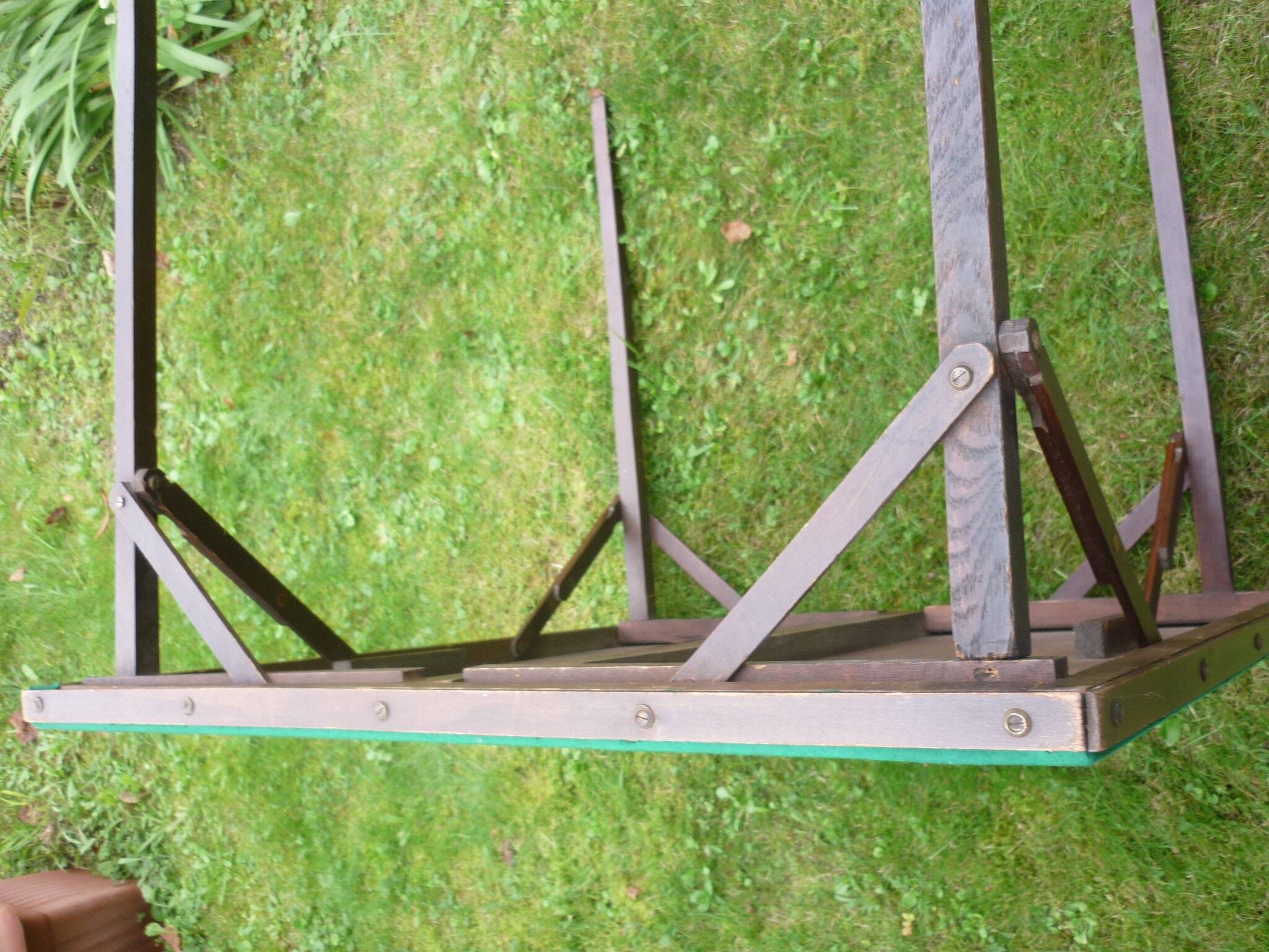 Vintage folding games table