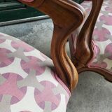 Paire de fauteuils louis philippe en noyer