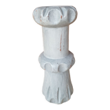 Bougeoir bois style brutaliste