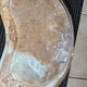 Lot of 3 marble and brass nesting tables.