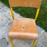 Pair of school chairs
