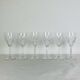 6 large Chantilly model stemmed glasses from Saint Louis, crystal, water or wine