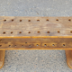 Furniture: test tube shelf, wood, vintage