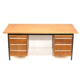 Large vintage teak wood desk/executive desk from the 1960s
